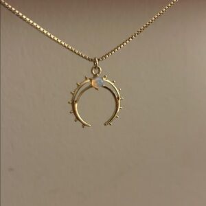Forever 21 Gold Crescent Necklace